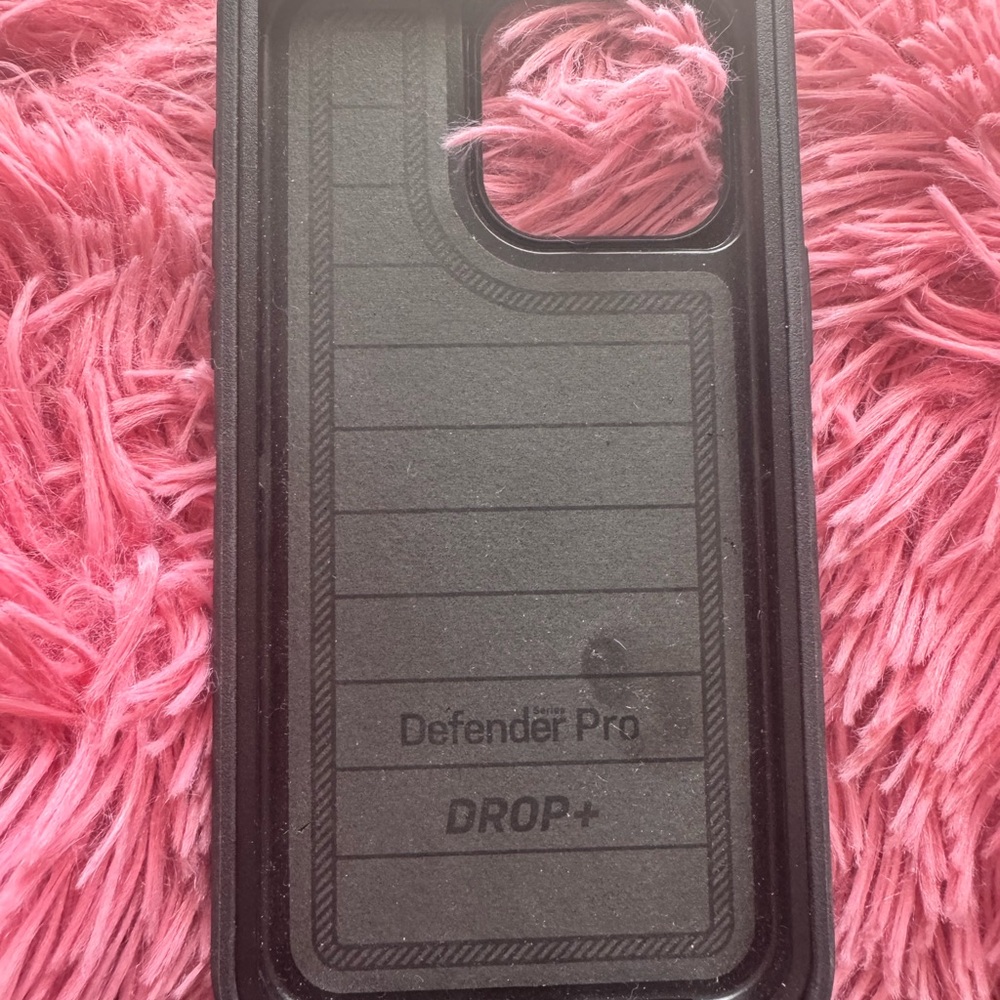 OtterBox Defender Pro Rugged Black Case with Love Handle For 15 Pro Max